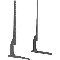 HomeShopXL Pieds / supports universels pour téléviseur, noirs - 71 x 35 cm - adaptés aux téléviseurs de 40 à 80 pouces - pied métallique stable compatible VESA [39682]