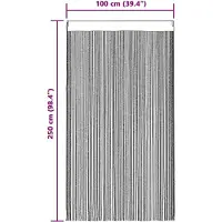 vidaXL Rideaux à fils 2 pcs. Golden 100x250 cm