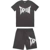 TAPOUT Survêtement 'Dunlab' anthracite / blanc