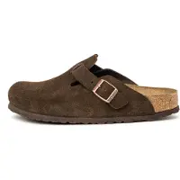 Birkenstock Sabots Boston Soft Footbed Suede Leather pour Femme