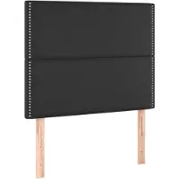 vidaXL Têtes de lit 2 pcs. noir 90x5x78/88 cm similicuir