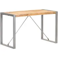 vidaXL Table de salle à manger 120x60x75 cm Bois massif de manguier rugueux
