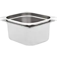 vidaXL Récipients Gastronorm 2 pcs. GN 1/2 150 mm acier inoxydable