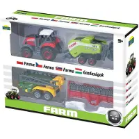 Dromader Ensemble De Machines Agricoles - Tracteur Et Moissonneuse-Batteuse Dans Une Boîte P6