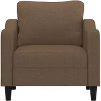vidaXL Fauteuil Marron 60 cm Tissu