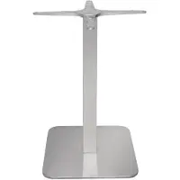 Bolero pied de table carré en acier inoxydable - hauteur 68 cm