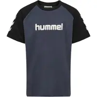 Hummel T-Shirt fonctionnel bleu foncé / noir / blanc cassé