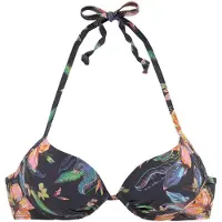 LASCANA Hauts de bikini 'Malia' azur / anthracite / vert clair / orange