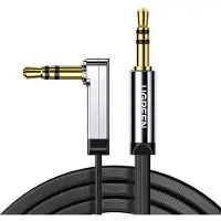 UGREEN Câble audio - Ugreen - Flat Design - Jack 3,5 mm - Jack coudé 3,5 mm - Noir