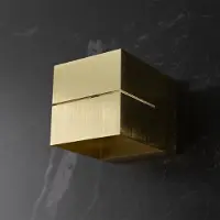 LUSENZ - Applique murale cube 3W G9 or brossé IP20 dimmable