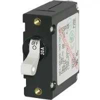 Blue Sea Systems Disjoncteur Magnétique Unipolaire Ac/dc 20a