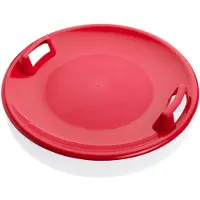PLASTKON Disque de luge Super Star Rouge