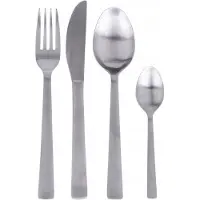 Excellent houseware Bestekset - 16 delig - Mat Satijn