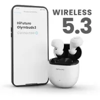 HiFuture TWS EarBuds OlymBuds3 (noir) (25 h, Sans fil), Écouteurs, Noir