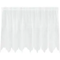 vidaXL Rideau en Dentelle avec des rideaux Blanc 80 x 200 cm Polyester