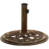 vidaXL Pied de parasol Bronzes 44x44x31 cm Fonte