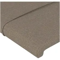 vidaXL Tête de lit LED Taupe 90x5x118/128 cm Tissu