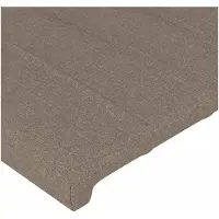 vidaXL Tête de lit LED Taupe 160x5x78/88 cm Tissu