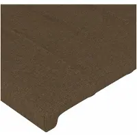 vidaXL Tête de lit LED brun foncé 180x5x118/128 cm Tissu