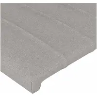 vidaXL Tête de lit LED gris clair 200x5x78/88 cm Tissu