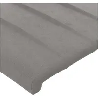 vidaXL Têtes de lit 2 pcs. Gris clair 80x5x78/88 cm velours