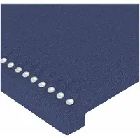 vidaXL Têtes de lit 2 pcs. Bleu 100x5x78/88 cm Tissu