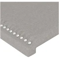 vidaXL Tête de lit LED gris clair 180x5x78/88 cm Tissu