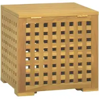 vidaXL Boîte à cordes 40x40x40 cm en teck massif