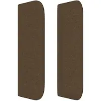 vidaXL Tête de lit avec oreilles noir 163x16x78/88 cm Tissu