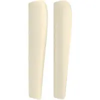 vidaXL Tête de lit avec oreilles Crème 203x23x118/128 cm Similicuir