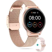FITAGE Montre de sport , Smartwatch, Podomètre, Rose