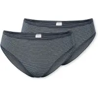 Schiesser Slip bleu foncé / blanc