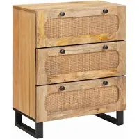 vidaXL Buffet Marron 60 x 33 x 75 cm Bois massif Mango