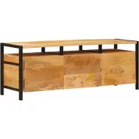 vidaXL Armoires de rangement Marron 110 x 30 x 40 cm Bois massif Mango