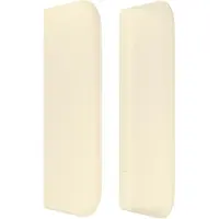 vidaXL Tête de lit avec oreilles Crème 163x16x78/88 cm Similicuir