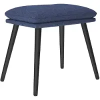 vidaXL Repose-pied Bleu 45x29,5x35 cm Tissu