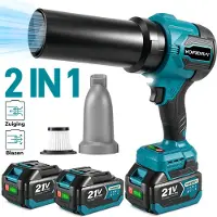 ONEVAN Marteau perforateur sans fil Perceuse à percussion sans balais 4-en-1 Marteau perforateur sans fil avec 2x batterie, poignée rotative 360° et embouts Sert, pour béton, maçonnerie, murs
