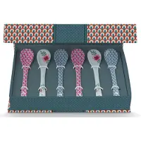Pip studio Ensemble Cadeau Cuillère à Thé Pip Studio Oriental Flower Festival Blue (Lot de 6)