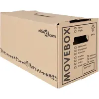 vidaXL Boîte de Déménagement 20 pcs Marron 59 x 31.5 x 31.5 cm Carton