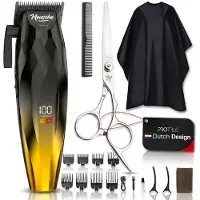 ProTrue Tondeuse pour cheveux pour hommes - Kit de coiffure 22 pièces - Kit de coupe avec ciseaux de coiffure - Tondeuse pour cheveux et barbe
