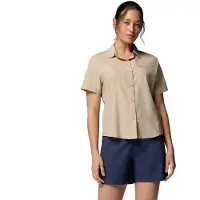 Columbia Silver Ridge Utility Ii Short Sleeve T-shirt Beige L Femme