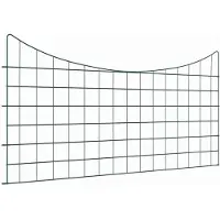 vidaXL , ensemble de clôture pour étang, 5 pièces, 100 x 50 cm, acier, vert
