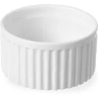 Hendi Ramequin blanc côtelé en porcelaine 9x5cm | 6 pièces
