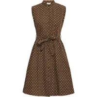 Ichi Robe 'IHFanty' marron / blanc