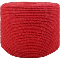 vidaXL Corde Rouge 0,6 x 0,6 x 50000 cm Coton