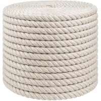 vidaXL Corde en Jute 10 Blanc Jute 100% Tossa