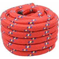 vidaXL Corde de bateau 10 m 4 Rouge PP