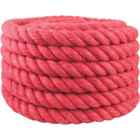 vidaXL Corde en Jute Rouge Jute 100% Tossa