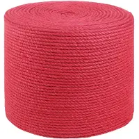 vidaXL Corde en Jute Rouge Jute 100% Tossa