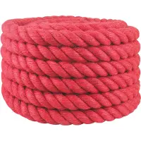 vidaXL Corde en Jute Rouge Jute 100% Tossa